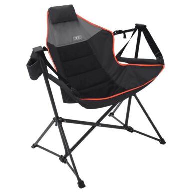 Black Folding Lounger