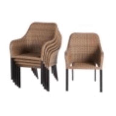 DINING CHAIR STL BRWN