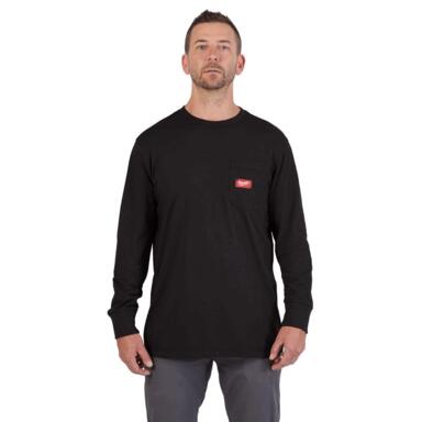 T SHRT LNG SLEVE BLK XL