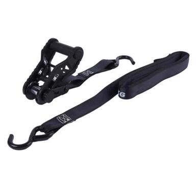 2PK 1"x14 Black Ratchet Tie Down