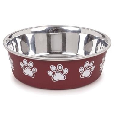 52OZ SS Merlot Pet Bowl For Dogs