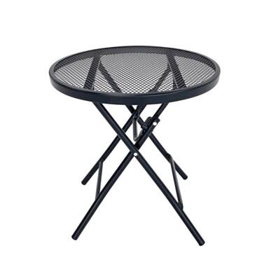 Sd Tbl Rnd Stl Blk 18"