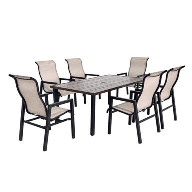 Dining Set Slng Stl 40.35" 7 Pc.