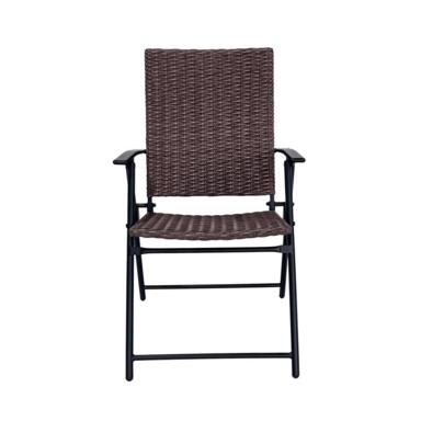 Fldng Chair Hrd Arm Brw