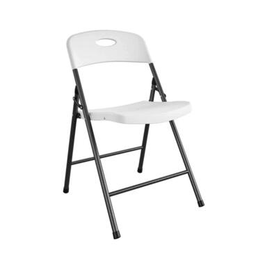 Fldng Chair Wht 17"