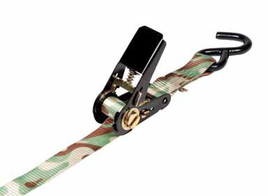 TIEDOWN RATCHET CAMO 4PK