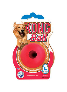 Kong Red Rubber Ball Rubber Rubber Ball Large