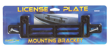 LIC. PLATE BRACKET SMALL BLACK