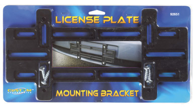 LIC. PLATE BRACKET LARGE BLACK