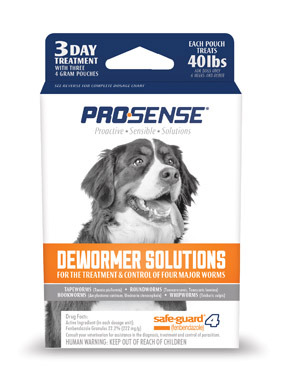 DEWORMER DOG 40LB 3CT