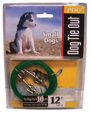PDQ SMALL DOG TIE-OUT 12'