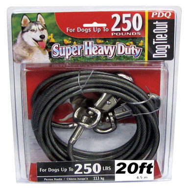 DOG TIE OUT CABLE 20FT XXL