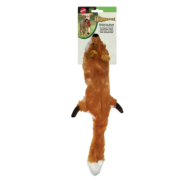 Brown Fox Plush Dog Toy Large