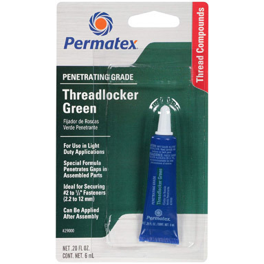 GREEN THREAD LOCKER 6ML