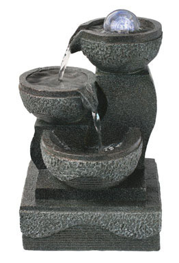 LED LIT FOUNTAIN W MRBLE