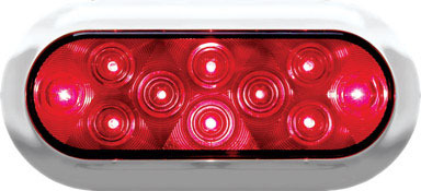 LED LIGHT OVAL RED