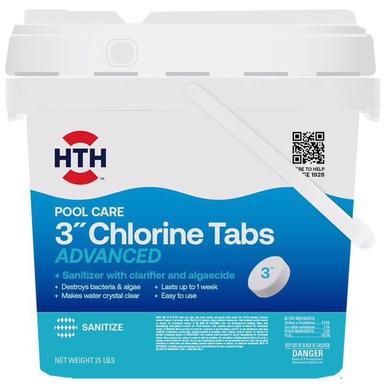 HTH Super Tablet Chlorinating Chemicals 25 lb