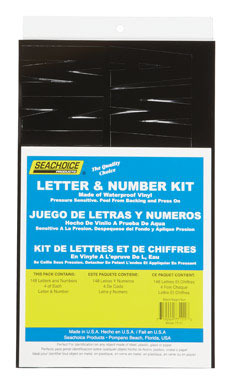 NUMBR/LETTR KT BLK 148PC