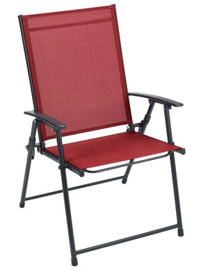 FOLDING SLING CHAIR RED