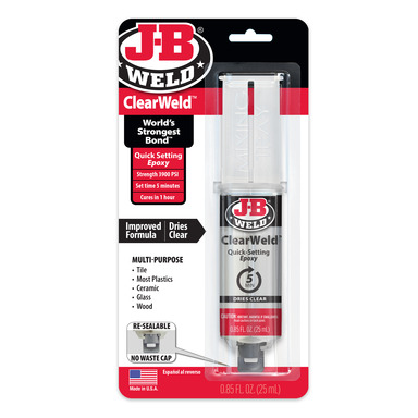 J-B Weld Clear Weld High Strength Automotive Adhesive Gel 0.85 oz