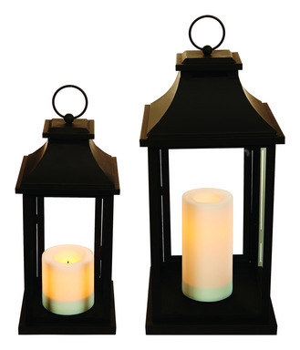 CANDLE HLDR BLK NO 15.5