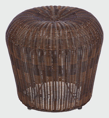 VERONA WICKER POUF