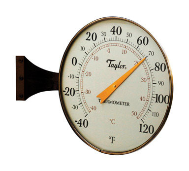 DIAL THERMOMTR 8.5" BRNZ