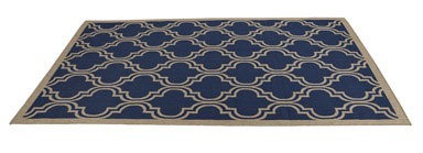 OUTDOOR REVERS RUG-NAVY