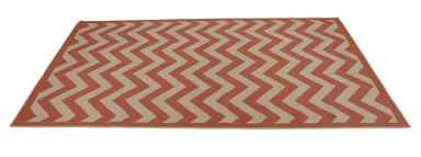 OUTDOOR REVERS RUG-RUST