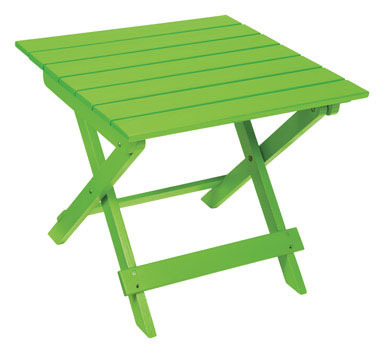 WOOD SIDE TABLE - GREEN