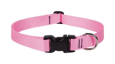 DOG COLLAR12-20"ADJ PINK