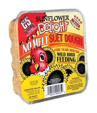 C&S Products Sunflower Delight Assorted Species Beef Suet Wild Bird Food 11.75 oz