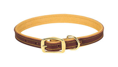 DOG LEATHER COLLAR 1X21"