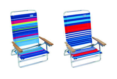 BEACH CHAIR 5 POS STRIPE