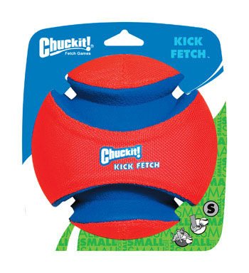 Chuckit! Kick Fetch Multicolored Kick Fetch Rubber Ball Dog Toy Small  1