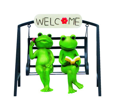 WELCOME FROGS ON SWING