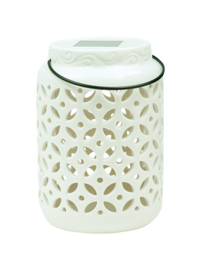 SOLAR TBLETP JAR CER WHT