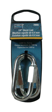 Quick Link 1/4" Chrm 2pk