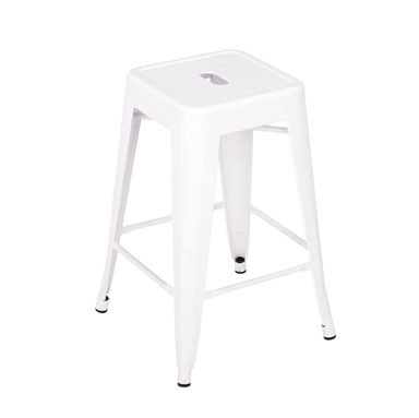 BAR STOOL STACKING WHITE