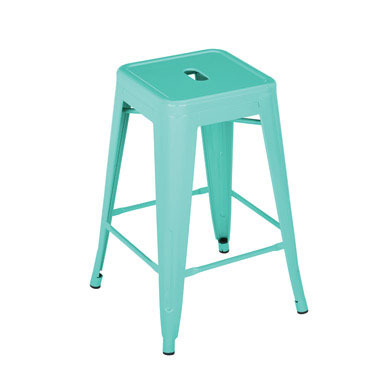 BAR STOOL STACKING TEAL