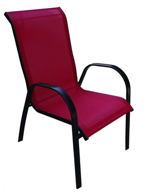 SLING CHAIR STACKING RED