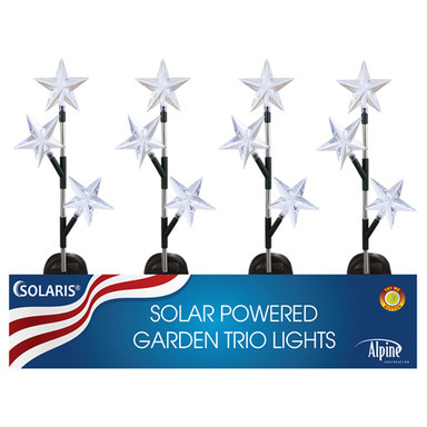 SOLAR LED STAR TRIO STAK
