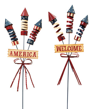 STAKE FIREWRK METAL 33"