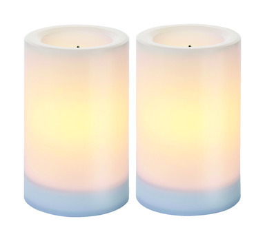 CANDLE WHT  5" 2PK