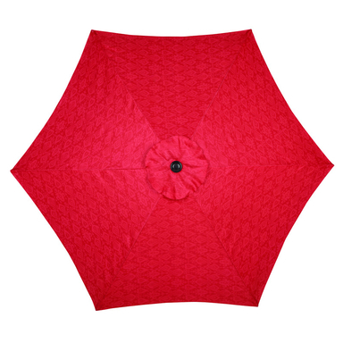 UMBRELLA 9FT RED 6RIB