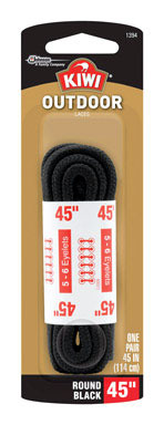 Boot Laces Outdr Blk 45"