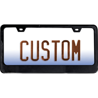 LICENSE PLATE FRAME BLK