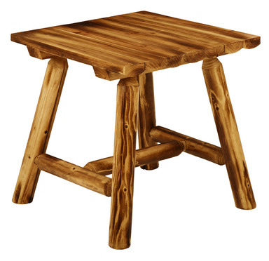 NORTHWOODS LOG END TABLE