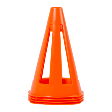 SAFETY CONES ORG PLST 9"