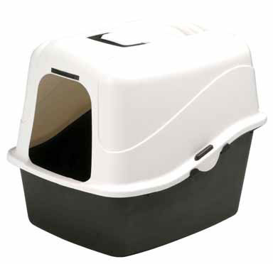 CAT LITTER PAN W/HOOD LG